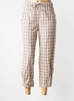 Pantalon 7/8 tissage popeline taille normale beige RHUM RAISIN femme