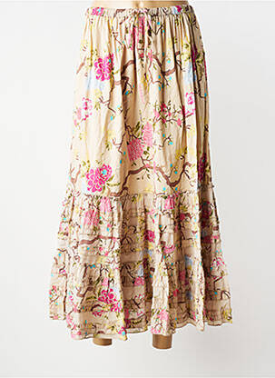 Jupe longue doublure beige RHUM RAISIN femme
