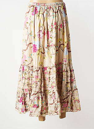 Jupe longue doublure beige RHUM RAISIN femme