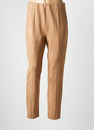 Pantalon slim taille élastique taille normale marron CATNOIR femme