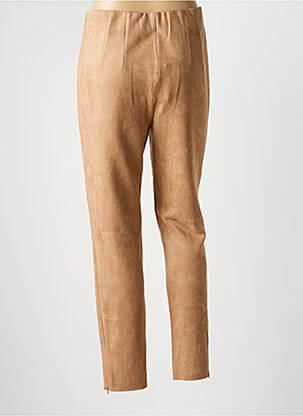 Pantalon slim taille élastique taille normale marron CATNOIR femme