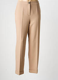 Pantalon droit stretch taille normale marron MARC AUREL femme