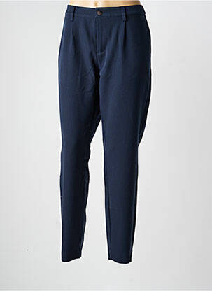 Pantalon droit stretch taille normale bleu CREAM femme