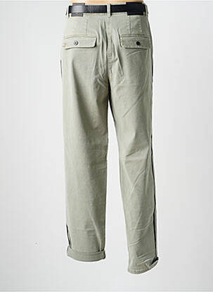 Pantalon droit fermeture zippée sous rabat boutonné vert MARC AUREL femme