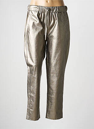 Pantalon droit taille élastique taille normale argent CATNOIR femme