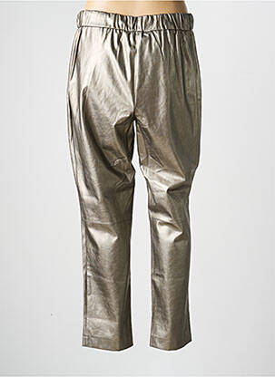 Pantalon droit taille élastique taille normale argent CATNOIR femme