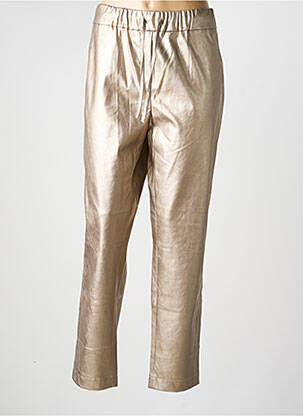 Pantalon droit taille élastique taille normale or CATNOIR femme
