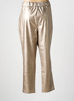 Pantalon droit taille élastique taille normale or CATNOIR femme