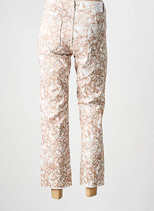 Pantalon 7/8 stretch taille normale beige PARA MI femme
