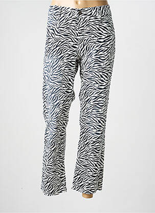 Pantalon droit stretch taille normale noir PARA MI femme