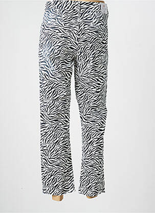 Pantalon droit stretch taille normale noir PARA MI femme