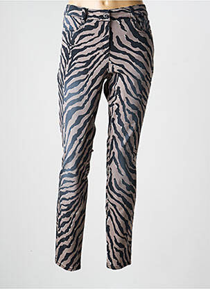 Pantalon slim stretch taille normale noir MARC AUREL femme