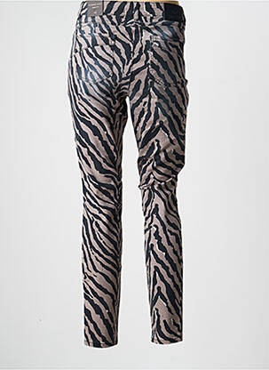 Pantalon slim stretch taille normale noir MARC AUREL femme