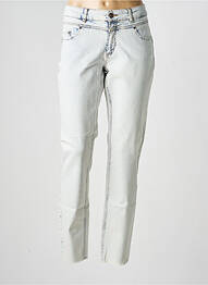 Jeans coupe droite stretch taille normale bleu OUI femme