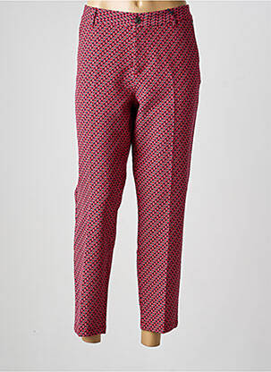 Pantalon 7/8 stretch taille normale rouge FREEMAN T.PORTER femme