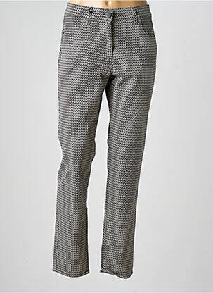 Pantalon droit stretch taille normale noir EAST DRIVE femme