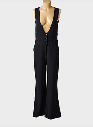 Combi-pantalon sans manche sans manche noir K-DESIGN femme