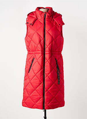 Doudoune poches a capuche rouge CREAM femme