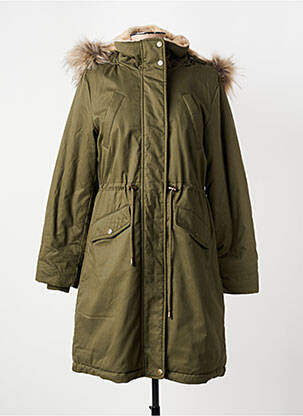 Parka finition intérieure doublée a capuche vert CREAM femme