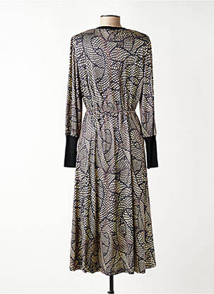 Robe longue manches longues manches longues beige K-DESIGN femme