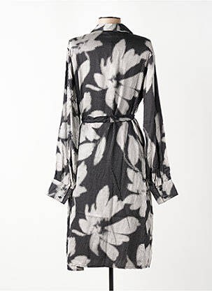 Robe mi-longue manches longues manches longues noir CREAM femme