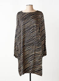 Robe courte manches longues manches longues noir MARC AUREL femme