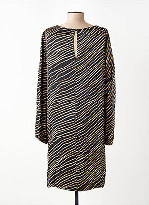 Robe courte manches longues manches longues noir MARC AUREL femme