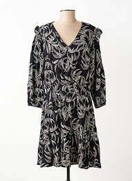 Robe mi-longue manches 3/4 manches 3/4 noir FREEMAN T.PORTER femme