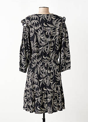 Robe mi-longue manches 3/4 manches 3/4 noir FREEMAN T.PORTER femme