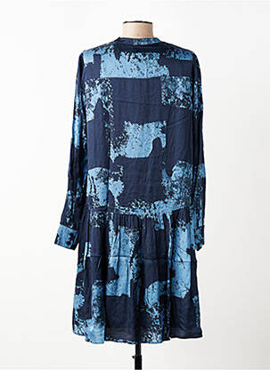 Robe courte manches longues manches longues bleu MARC AUREL femme