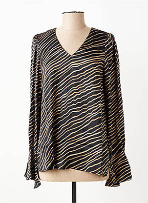 Blouse manches longues manches longues noir MARC AUREL femme