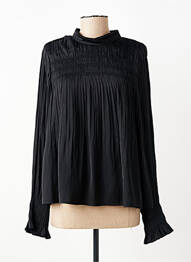 Blouse fermeture boutonnée au dos manches longues noir MARC AUREL femme