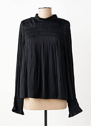 Blouse fermeture boutonnée au dos manches longues noir MARC AUREL femme