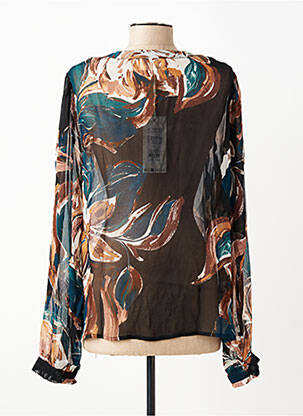 Blouse légère et transparente manches longues noir CREAM femme