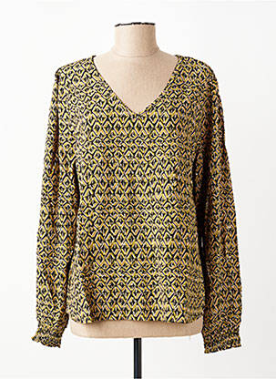 Blouse manches longues manches longues vert CREAM femme