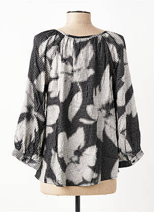 Blouse col rond manches 3/4 noir CREAM femme