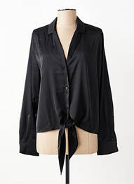 Chemisier manches longues manches longues noir K-DESIGN femme