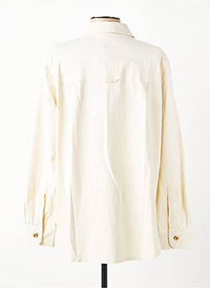 Chemisier coupe cintrée manches longues beige MARC AUREL femme