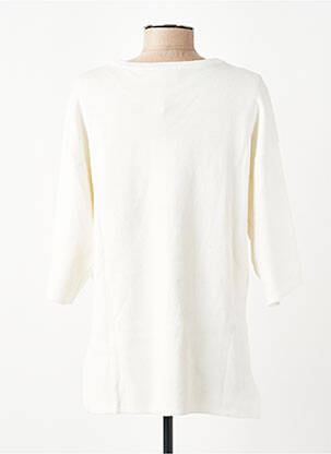 Pull coupe droite manches 3/4 beige CREAM femme