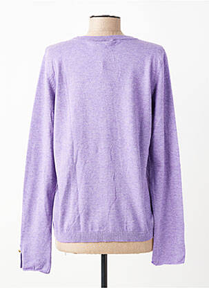 Gilet manches longues resserrée sur le bas violet CREAM femme