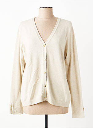 Gilet manches longues stretch beige CREAM femme