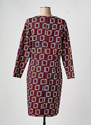 Robe mi-longue manches longues manches longues violet MERI & ESCA femme