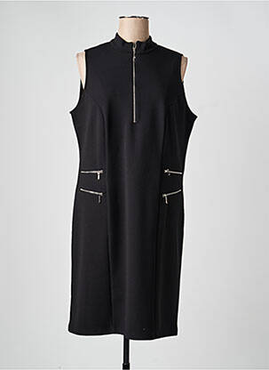 Robe mi-longue sans manche sans manche noir MERI & ESCA femme