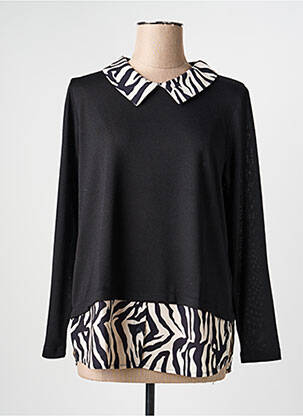 Top stretch manches longues noir GREGORY PAT femme
