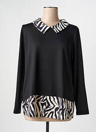 Top stretch manches longues noir GREGORY PAT femme