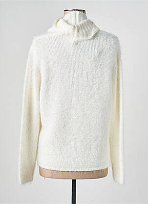 Pull stretch manches longues blanc MARBLE femme