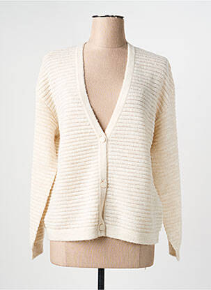 Gilet manches longues stretch beige OLSEN femme