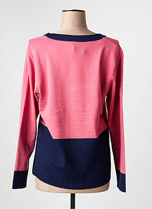 Pull col v manches longues rose MARBLE femme