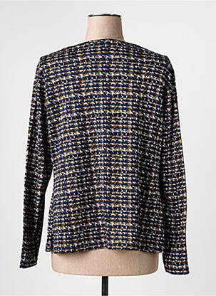 Sous-pull stretch manches longues bleu GUY DUBOUIS femme