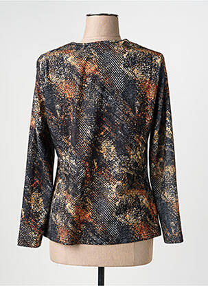 Pull coupe cintrée manches longues noir GUY DUBOUIS femme